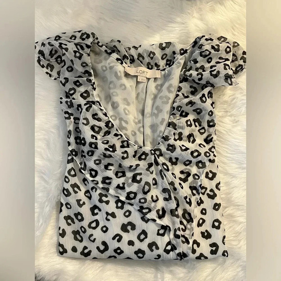 Loft Leopard Print Shirt - Picture 3 of 5
